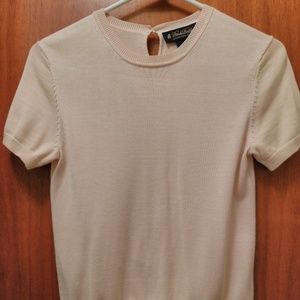 Brooks Brothers Silk and Cotton Top in light pink